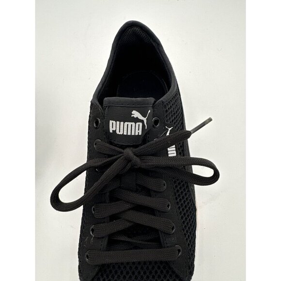 Puma Womens Mesh Sneakers Size 7 Black & White - Picture 5 of 6